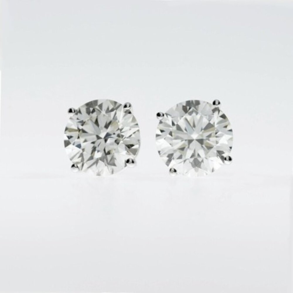 14Kt Gold 0.50Ct Lab Grown Single Diamond Stud Earrings